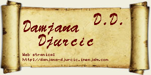 Damjana Đurčić vizit kartica